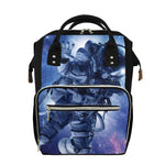 Astronaut On Space Mission Print Diaper Bag