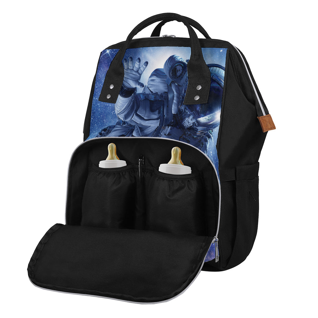 Astronaut On Space Mission Print Diaper Bag