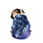 Astronaut On Space Mission Print Dog Zip Up Jacket