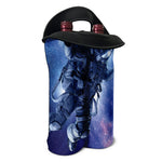 Astronaut On Space Mission Print Double Neoprene Wine Tote