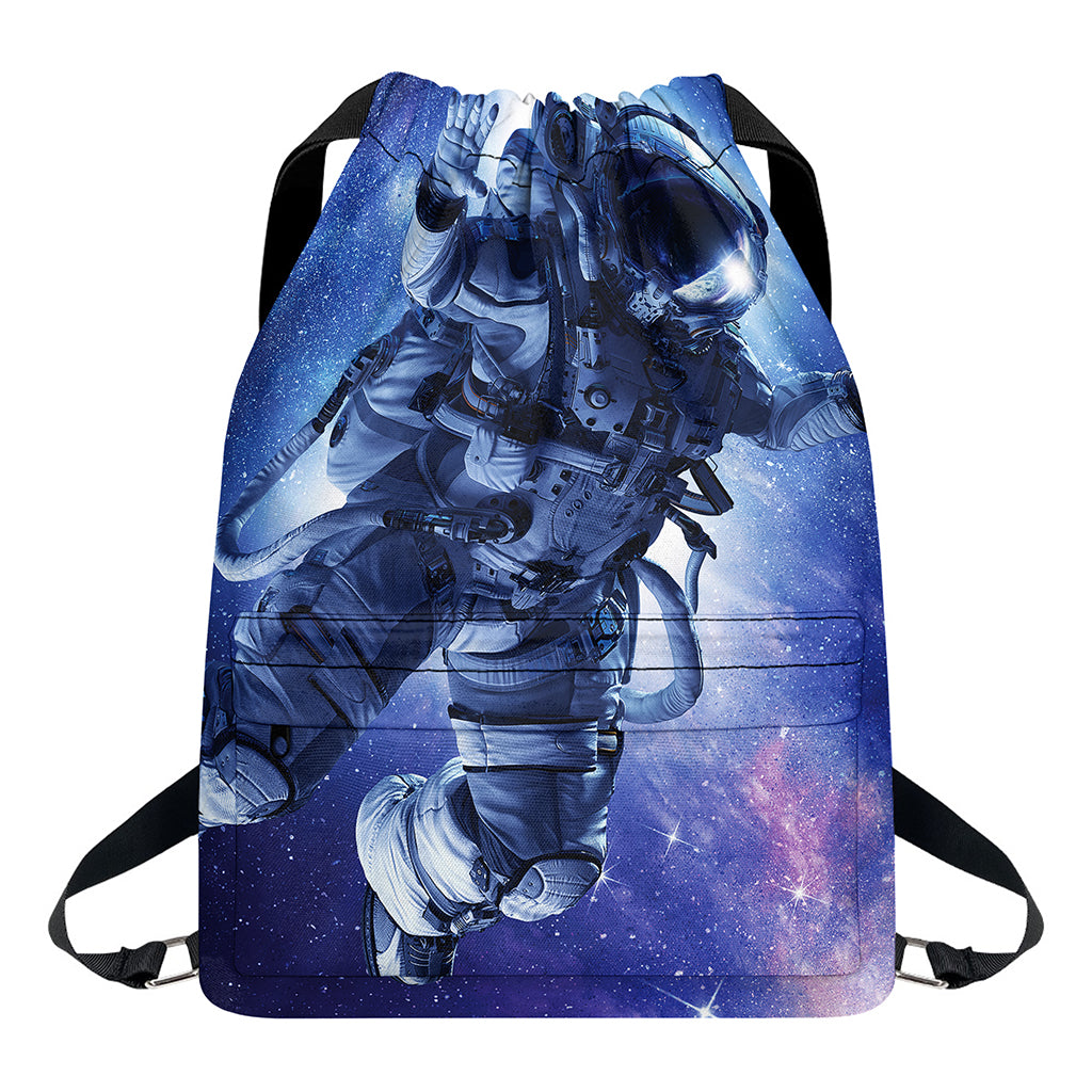 Astronaut On Space Mission Print Drawstring Backpack