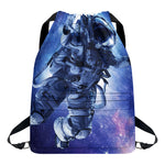 Astronaut On Space Mission Print Drawstring Backpack