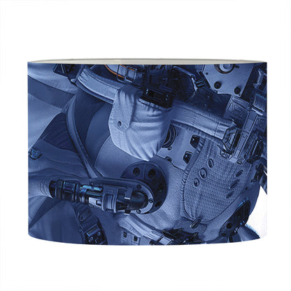 Astronaut On Space Mission Print Drum Lamp Shade