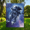 Astronaut On Space Mission Print Garden Flag