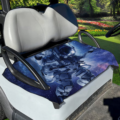 Astronaut On Space Mission Print Golf Cart Seat Cover