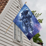 Astronaut On Space Mission Print House Flag