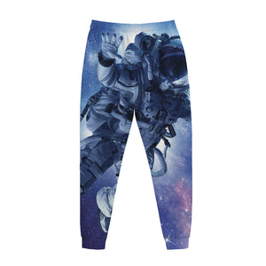 Astronaut On Space Mission Print Jogger Pants