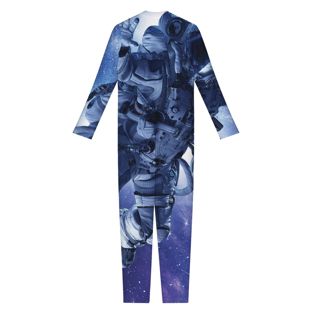 Astronaut On Space Mission Print Jumpsuit