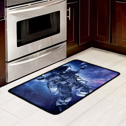 Astronaut On Space Mission Print Kitchen Mat