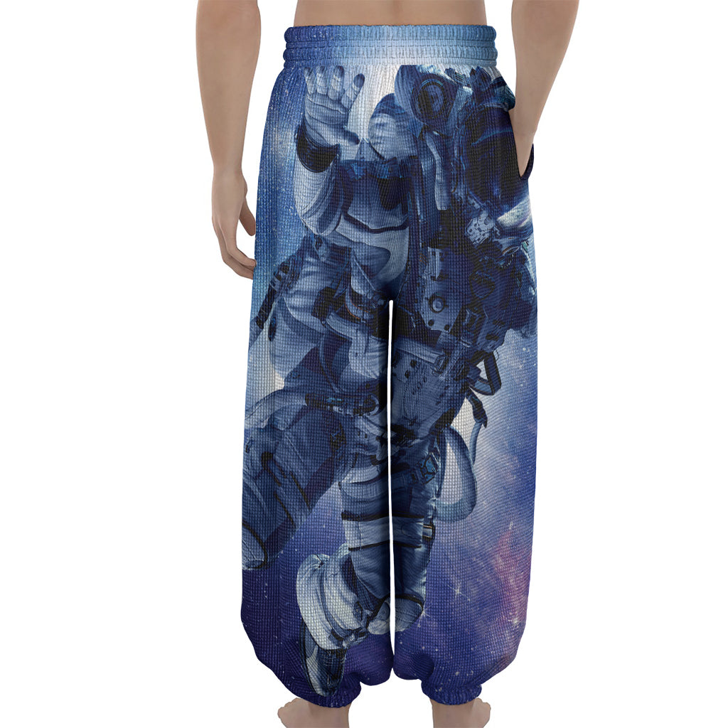 Astronaut On Space Mission Print Lantern Pants