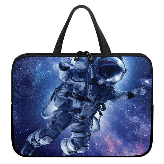 Astronaut On Space Mission Print Laptop Sleeve With Handle