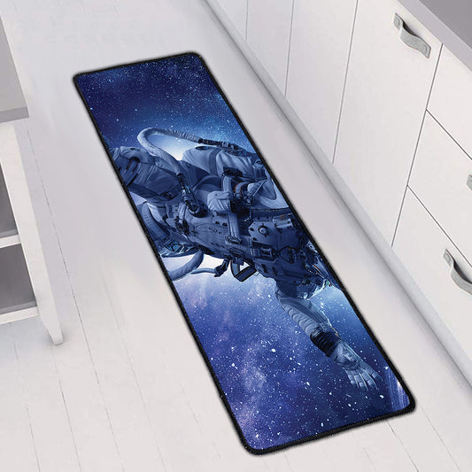 Astronaut On Space Mission Print Long Kitchen Mat
