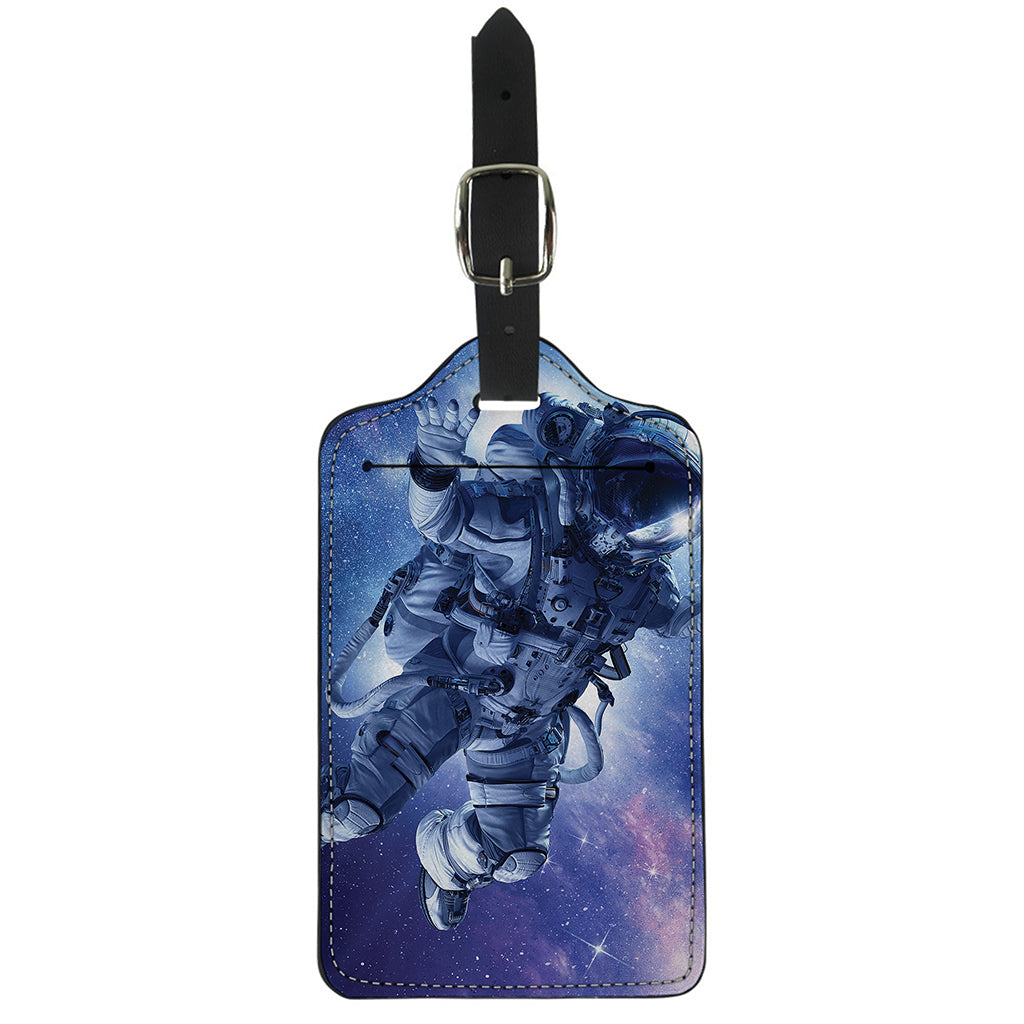 Astronaut On Space Mission Print Luggage Tag