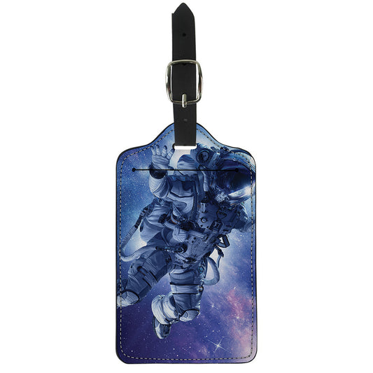 Astronaut On Space Mission Print Luggage Tag