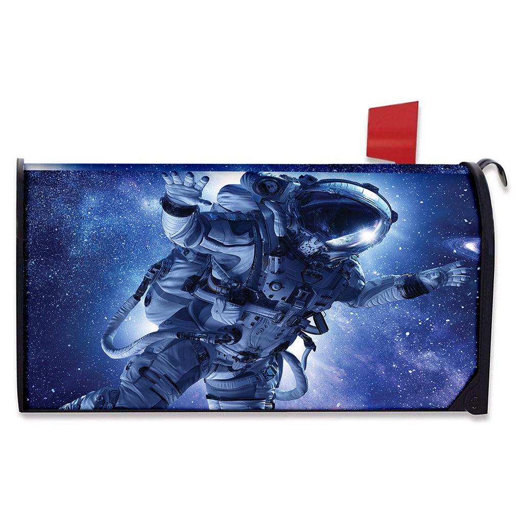 Astronaut On Space Mission Print Mailbox Cover