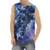 Astronaut On Space Mission Print Men's Fitness Tank Top