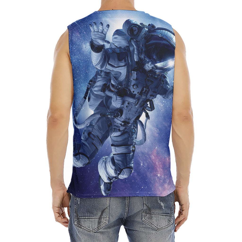 Astronaut On Space Mission Print Men's Fitness Tank Top