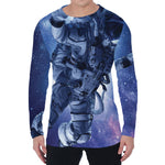 Astronaut On Space Mission Print Men's Long Sleeve T-Shirt