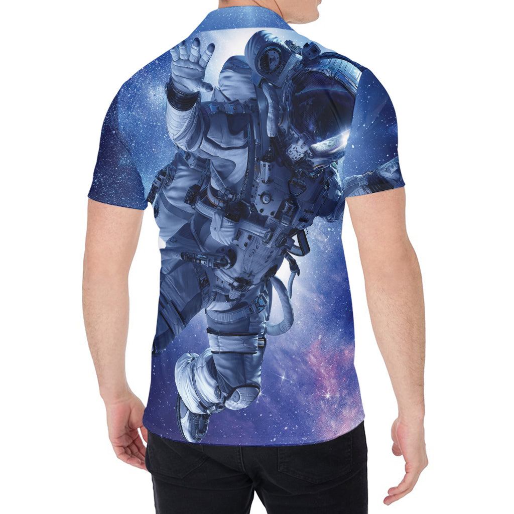 Astronaut On Space Mission Print Men's Shirt