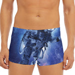 Astronaut On Space Mission Print Men's Short Boxer Briefs