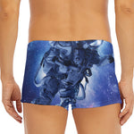 Astronaut On Space Mission Print Men's Short Boxer Briefs
