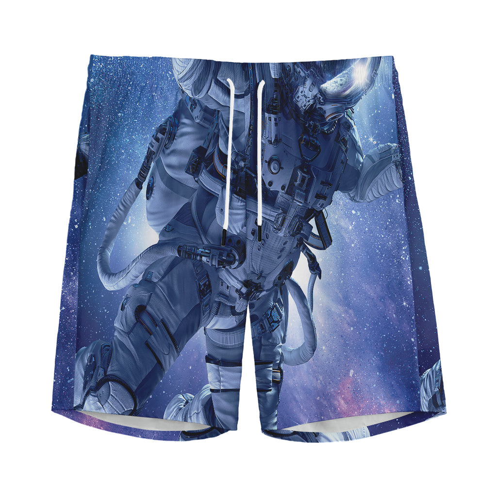 Astronaut On Space Mission Print Men's Sports Shorts