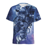 Astronaut On Space Mission Print Men's Sports T-Shirt