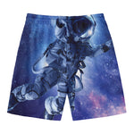 Astronaut On Space Mission Print Men's Swim Trunks