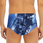 Astronaut On Space Mission Print Men's Triangle Swim Briefs