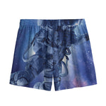 Astronaut On Space Mission Print Mesh Shorts