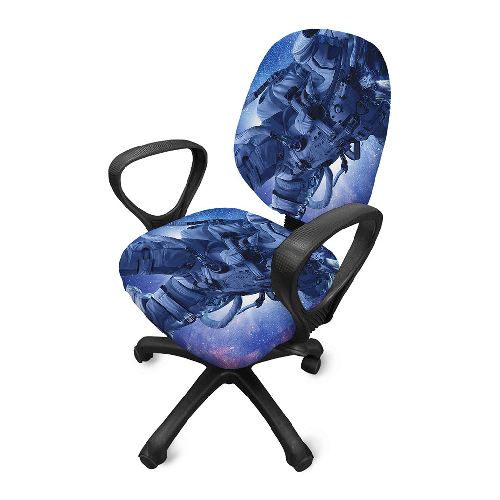 Astronaut On Space Mission Print Office Chair Cover