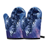 Astronaut On Space Mission Print Oven Mitts