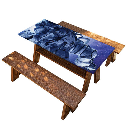 Astronaut On Space Mission Print Picnic Table Cover