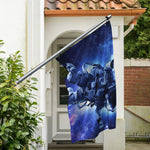 Astronaut On Space Mission Print Polyester Flag