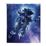Astronaut On Space Mission Print Polyester Shower Curtain