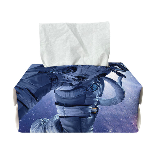 Astronaut On Space Mission Print Rectangle Tissue Box Cover