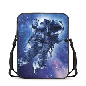 Astronaut On Space Mission Print Rectangular Crossbody Bag