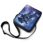 Astronaut On Space Mission Print Rectangular Crossbody Bag