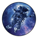 Astronaut On Space Mission Print Round Floor Mat