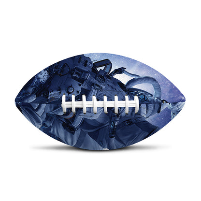 Astronaut On Space Mission Print Rugby Ball