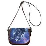 Astronaut On Space Mission Print Saddle Bag