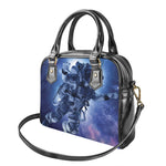 Astronaut On Space Mission Print Shoulder Handbag