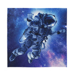Astronaut On Space Mission Print Silk Bandana