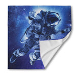 Astronaut On Space Mission Print Silk Bandana
