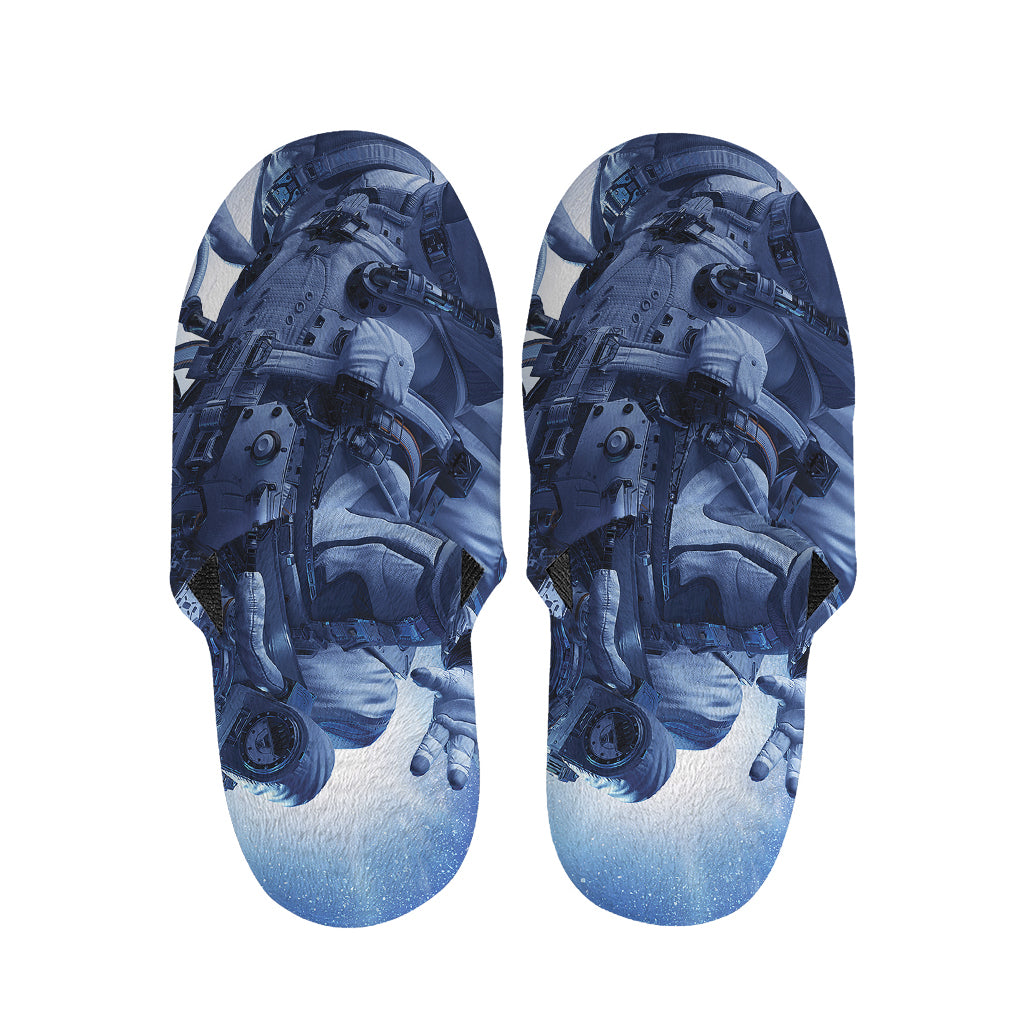 Astronaut On Space Mission Print Slippers