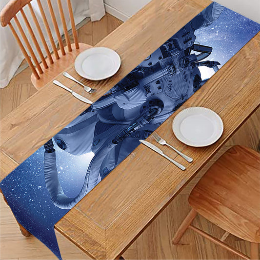 Astronaut On Space Mission Print Table Runner