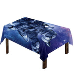 Astronaut On Space Mission Print Tablecloth