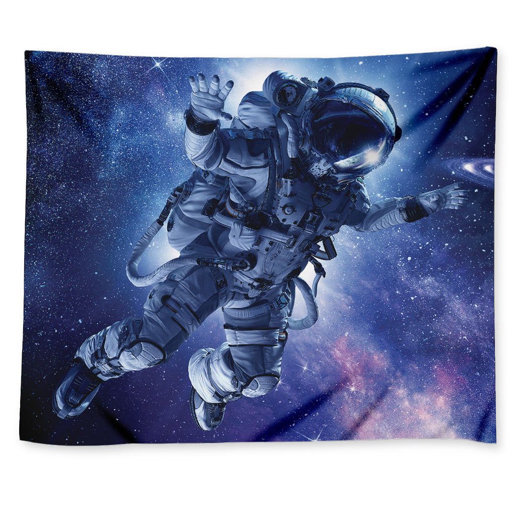 Astronaut On Space Mission Print Tapestry