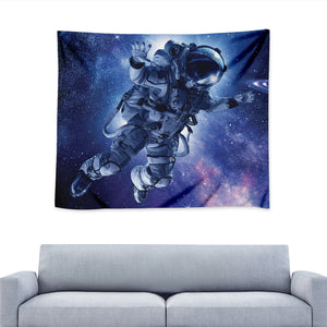 Astronaut On Space Mission Print Tapestry