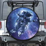 Astronaut On Space Mission Print Tire Cover